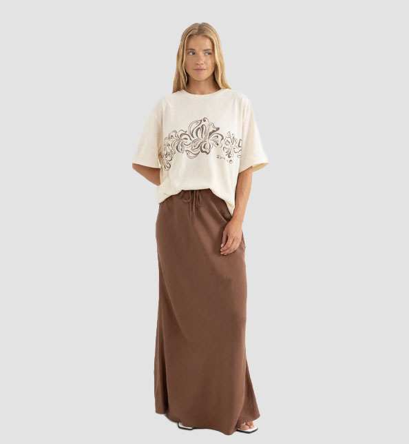 Nadia Bias Cut Maxi Skirt