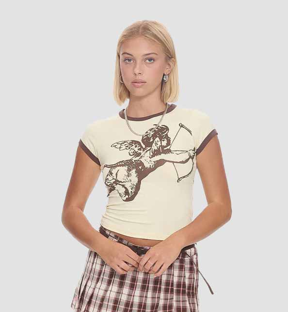 Cherub Cap Sleeve Ringer