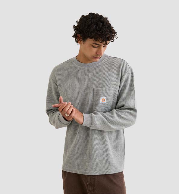 Vintage Pocket Ls Waffle