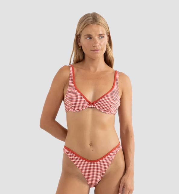 Lola Check Underwire Top