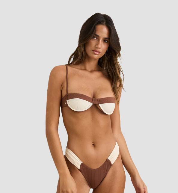 Lily Rib Balconette Top