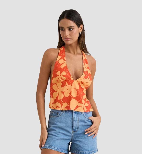 Melia Floral Halter Top