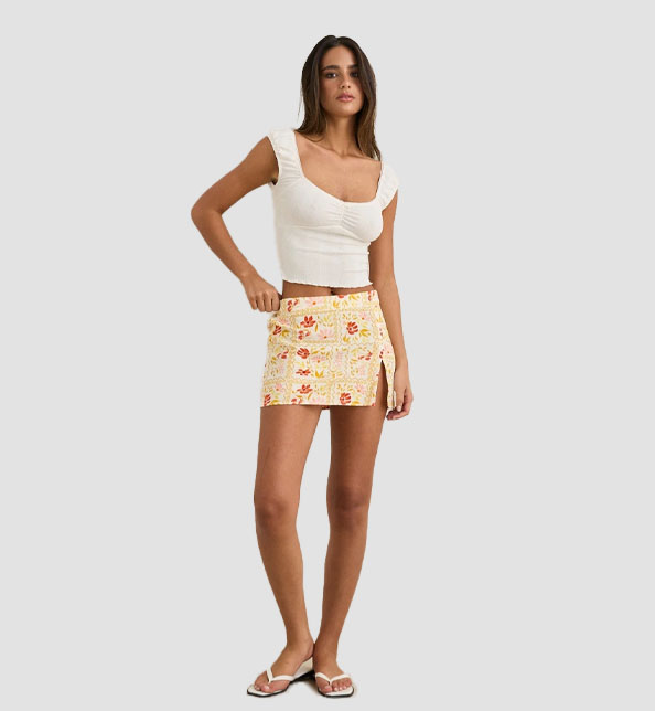 Wildflower Mini Skirt