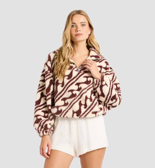 Dark Wave Half Zip Crew