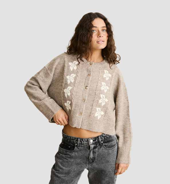 Blanca Floral Crop Cardi