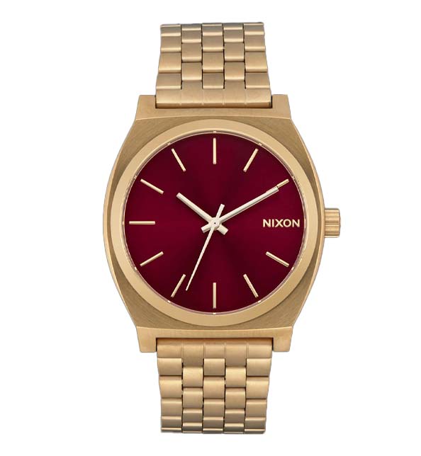 Time Teller-Gold/Oxblood
