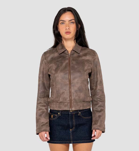 Lizzy Faux Leather Fitted