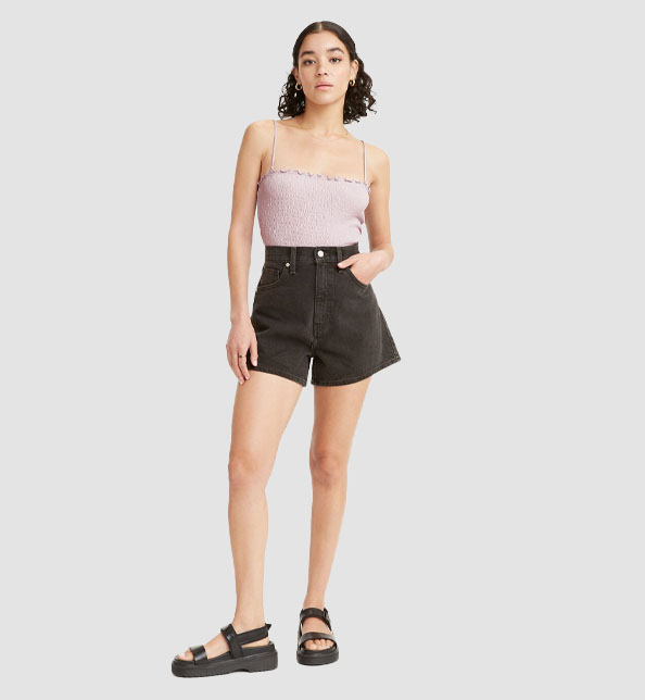 High Waisted Mom Short